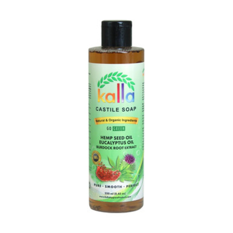 Kalla Castile Soap:  Hemp Seed & Eucalyptus