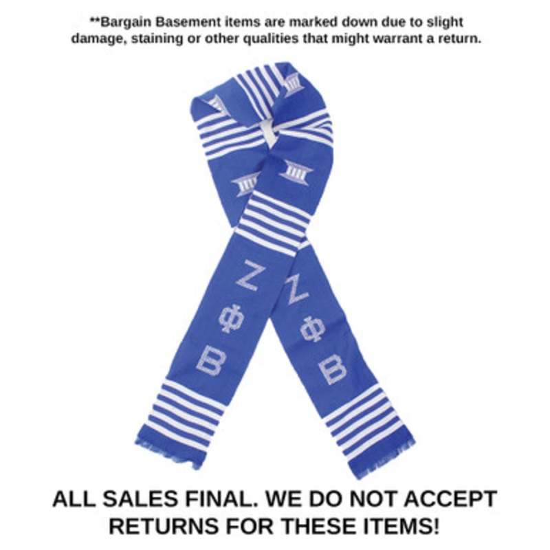 DAMAGED Sash: Zeta Phi Beta (Blue)