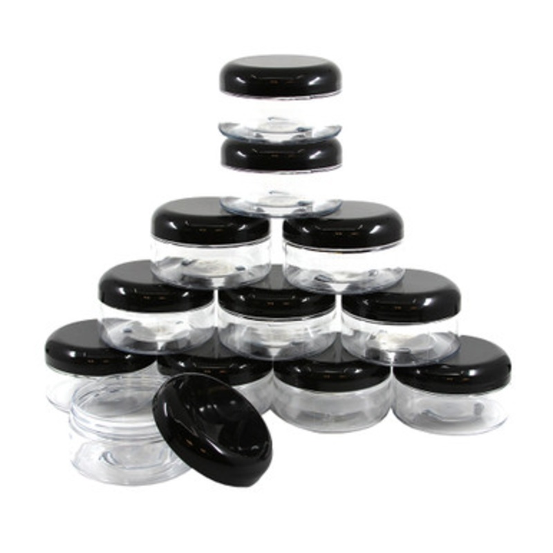 Set Of 12 Wide Jars/Caps - 8 oz. (Clear)