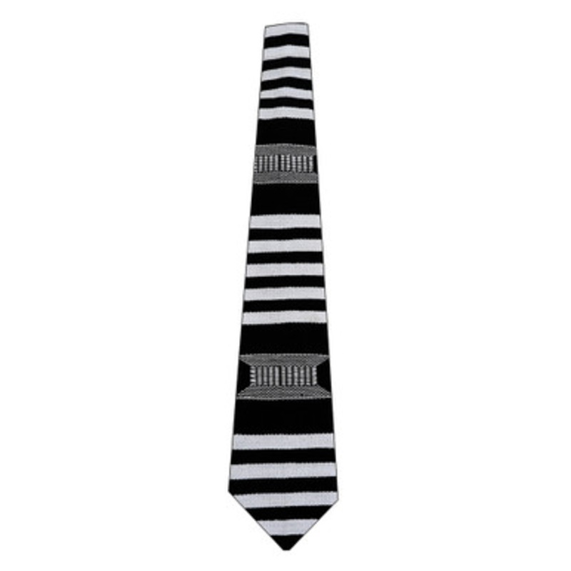 Ashanti Necktie: Black & White