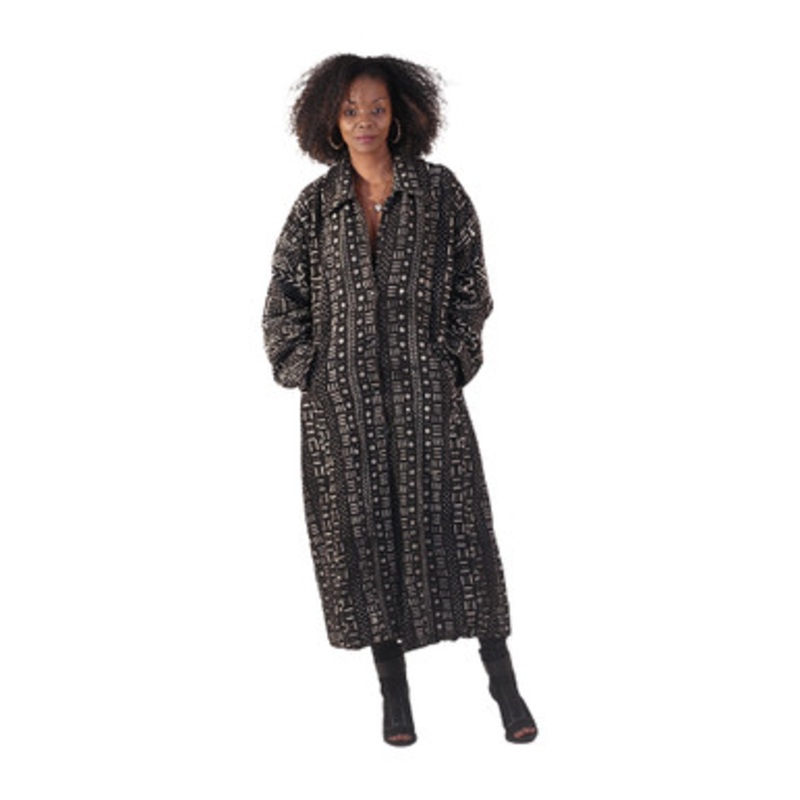 Mud Cloth Fashion Coat