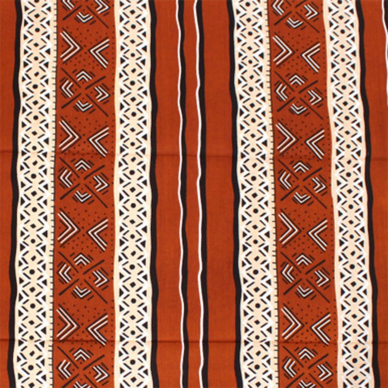 Striped Mud Print Fabric 6 Yd