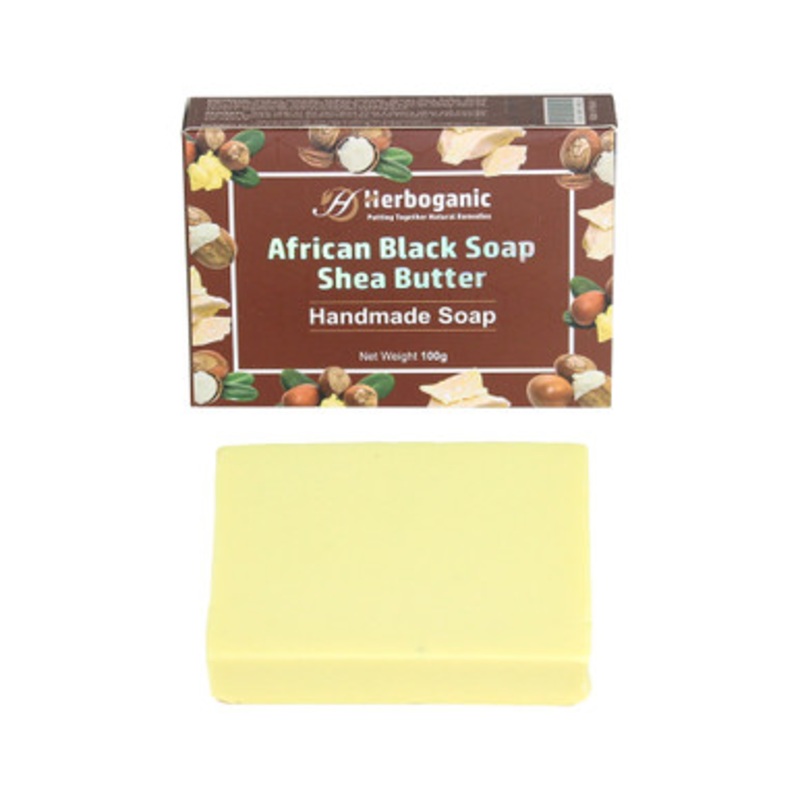 Herboganic: Handmade African Black Soap with Shea Butter