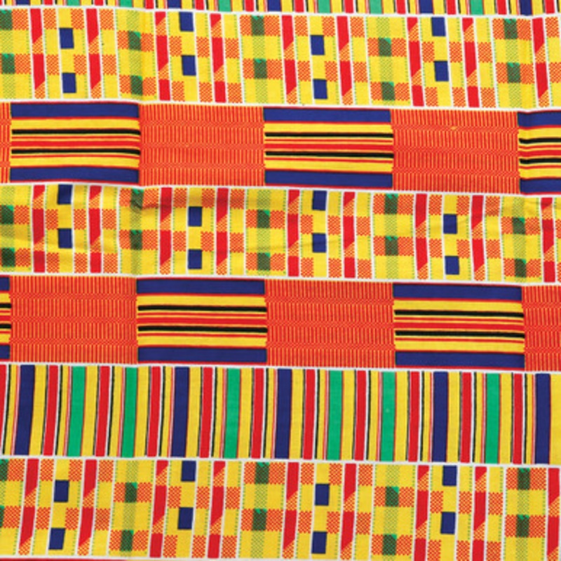 African Kente Print Fabric #1 - 6 Yards