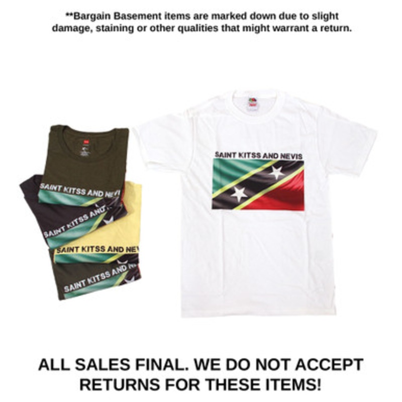 Set of 5 St. Kits and Nevis Flag T-Shirts - ASSORTED