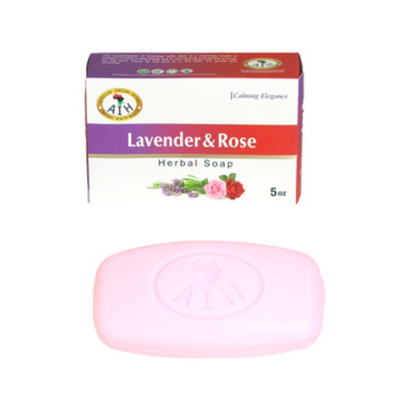 African Indian Herbs (AIH): Lavender Rose Soap - 5 oz.