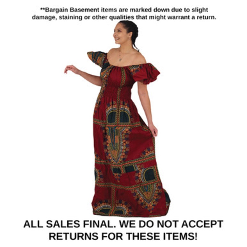 DAMAGED Traditional Princess Dress: Burgundy