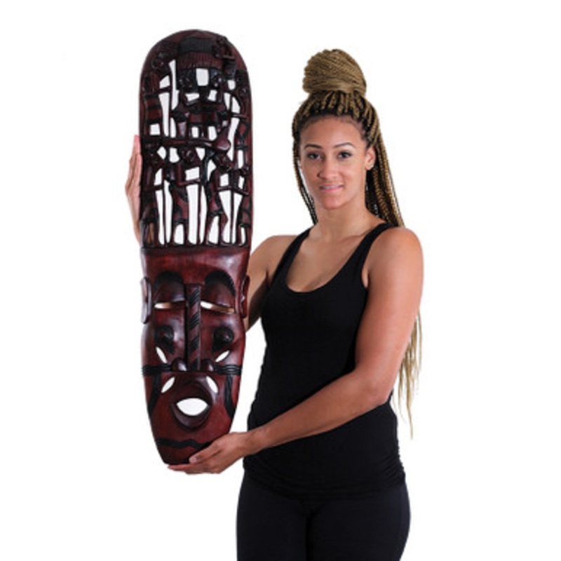 Over-Sized Kenyan Family Tree Mask 36