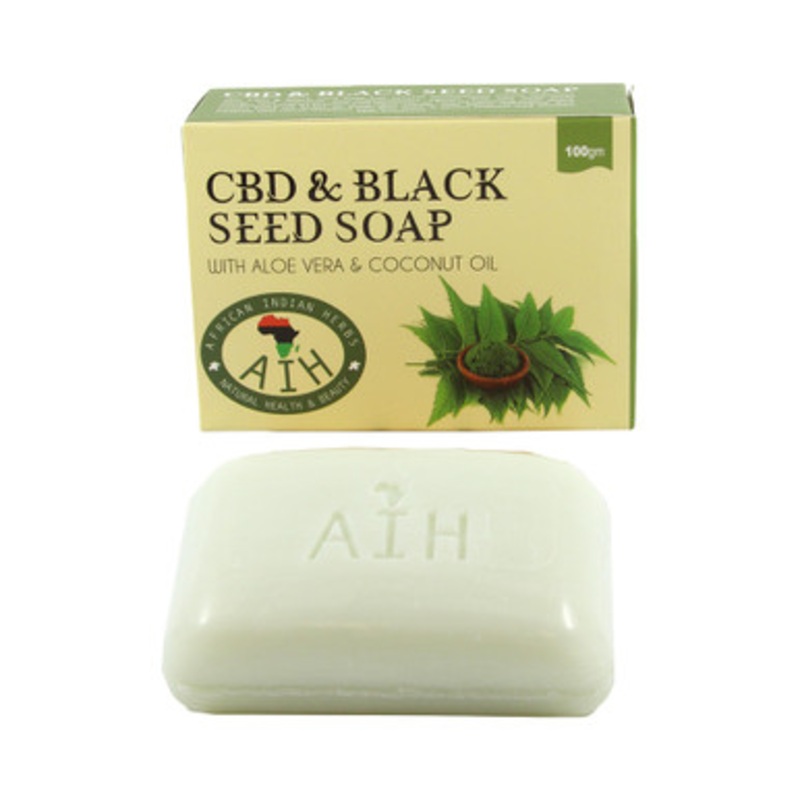 African Indian Herbs (AIH): CBD & Black Seed Soap - 3.5 oz.
