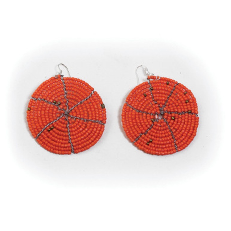 Maasai Bead Round Earrings