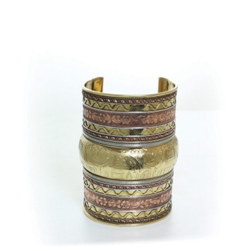2-Tone Long Elephant Cuff