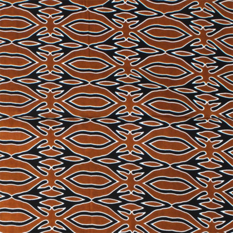 Economy Fabric: Brown/Black Branch Print 6 Yd