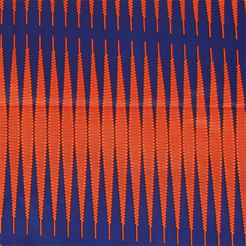 Economy Fabric: Orange Waves - 6 Yds