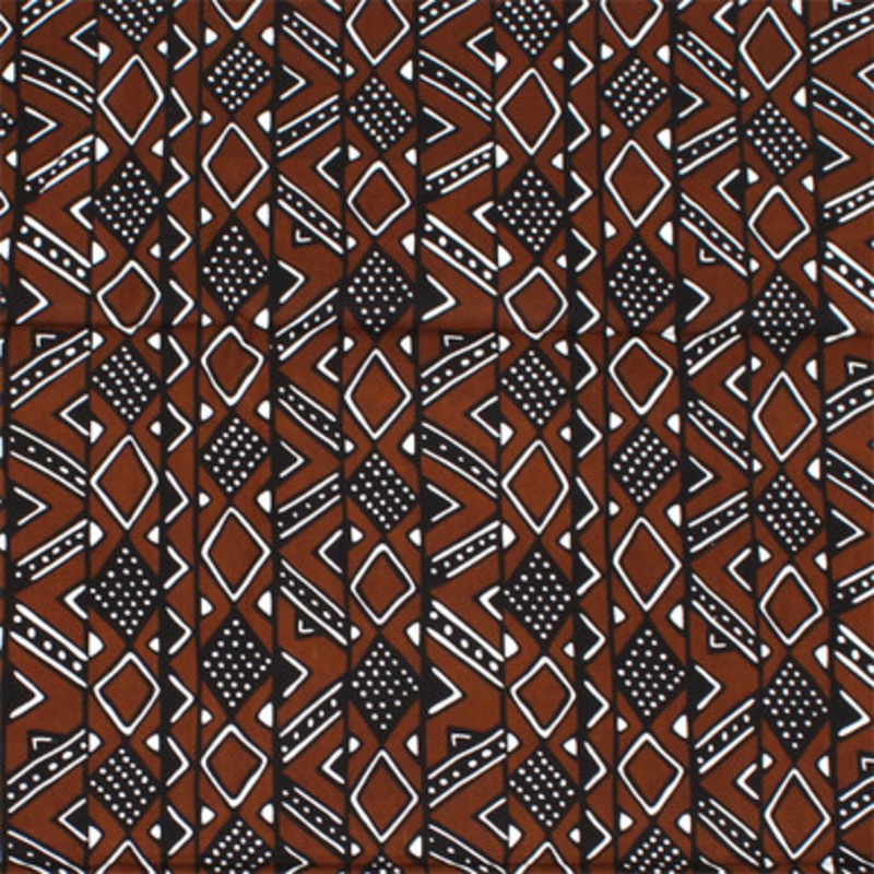 Economy Fabric: Tribal Mud Print 6 Yds