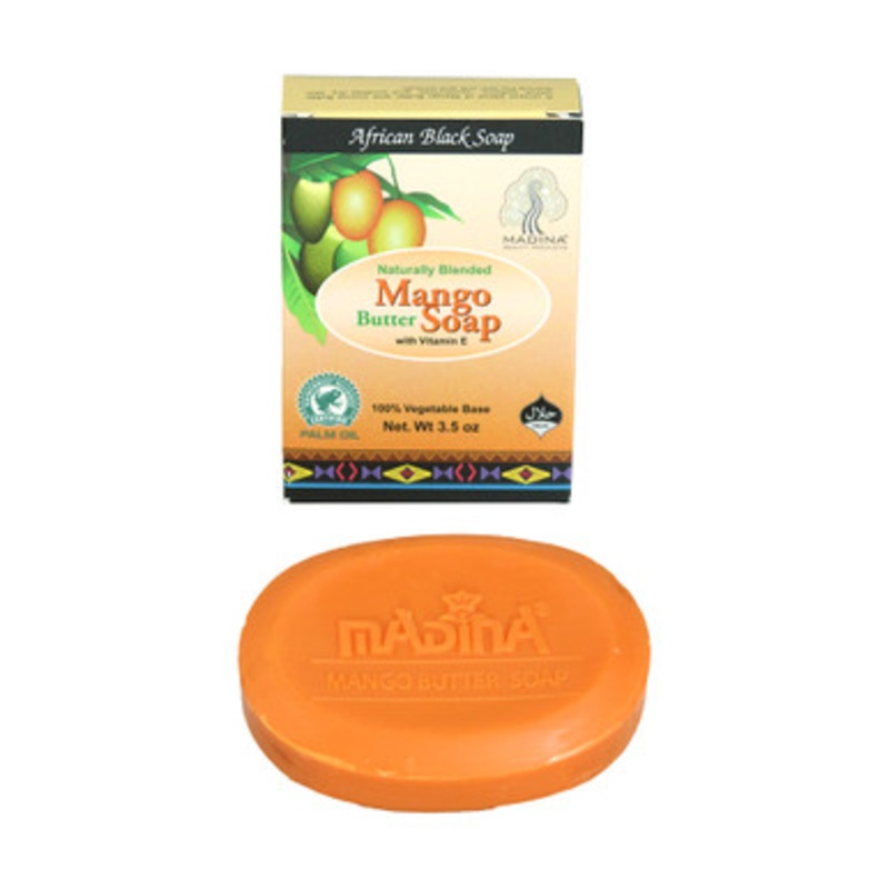 Madina: Mango Butter African Black Soap - 3 oz.