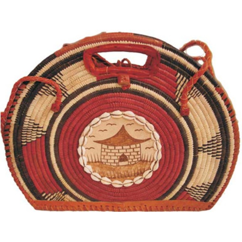 Burkina Bag Handbag with Flat Bottom