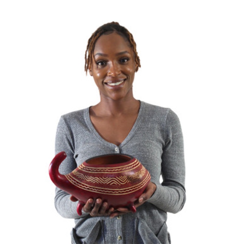 Decorative Animal Calabash Bowl LG