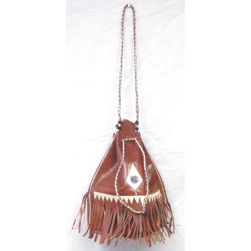 Leather Tuareg Bag with Fringes