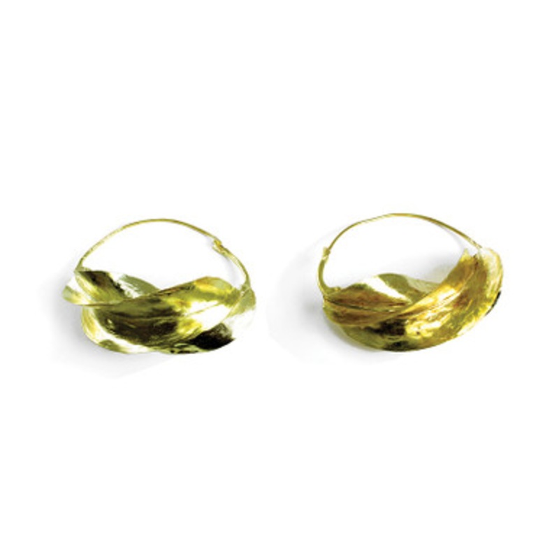 Over-Sized Fula Gold Earrings - 2