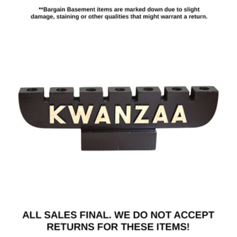 DAMAGED Brown KWANZAA Kinara