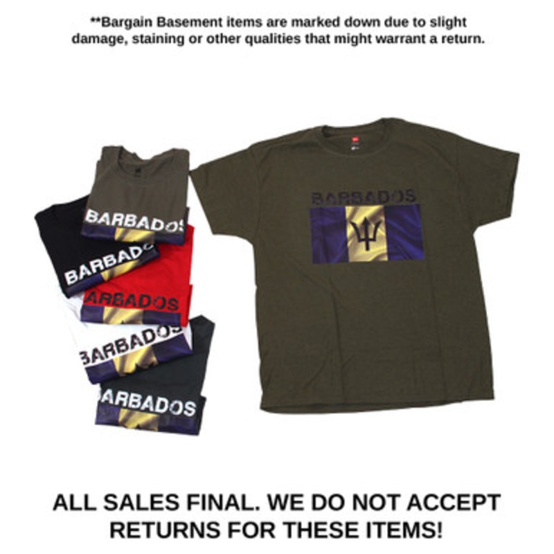 Set of 6 Barbados Flag T-Shirts - ASSORTED