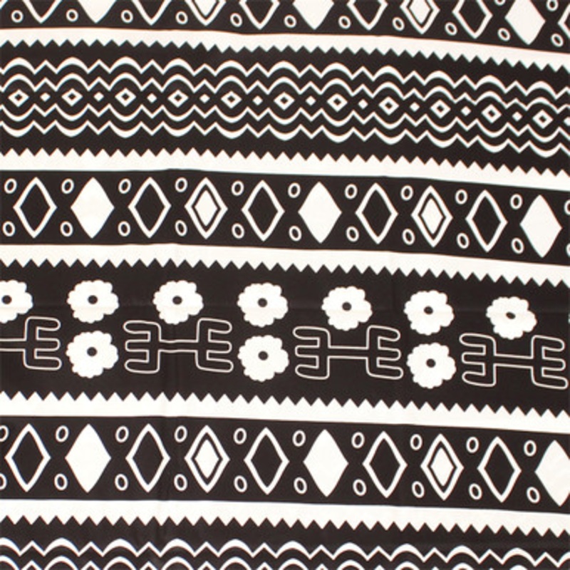 African Made Premium Fabric 12Y: B/W