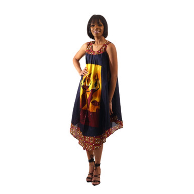 African Women Umbrella Dress