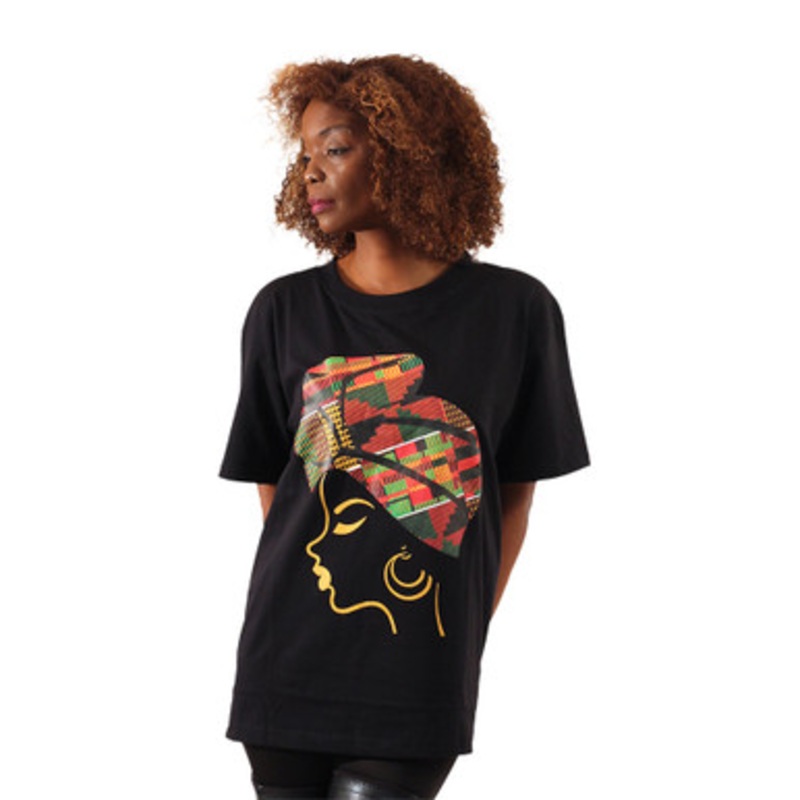 Kente Headwrap Profile T-Shirt