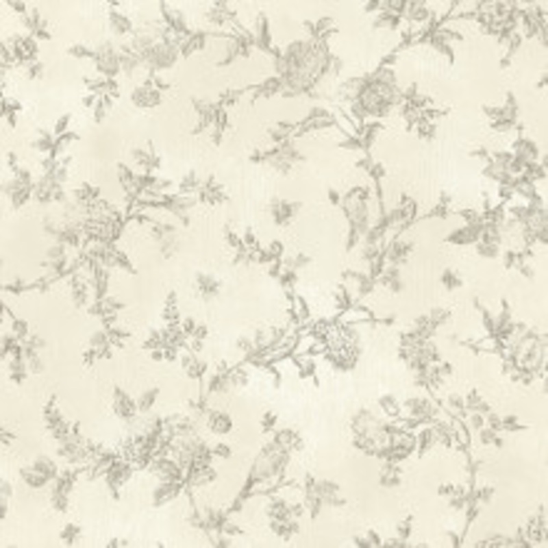 Brewster French Nightingale Cream Trail Wallpaper