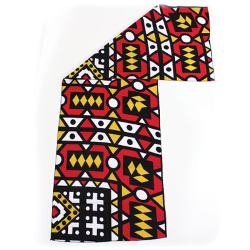 Head Wrap: Red/Black/White/Yellow