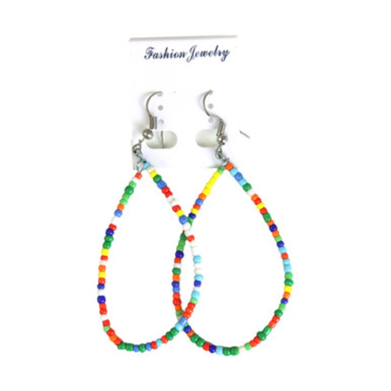 Set Of 12 Assorted Single Strand Beaded Earrings