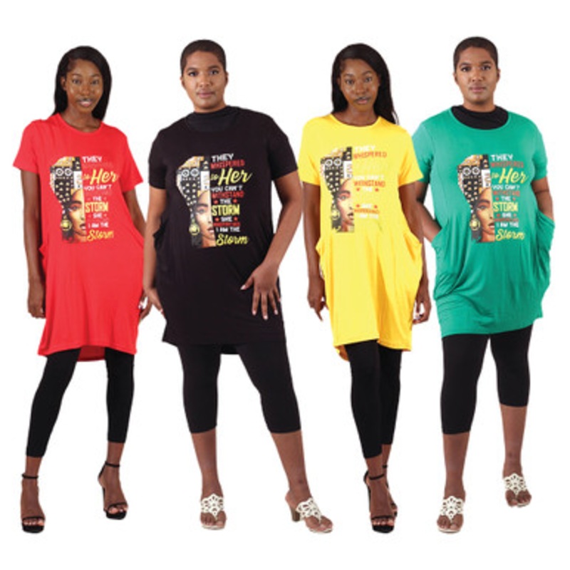 Set Of 4 Storm Long T-Shirt Dresses