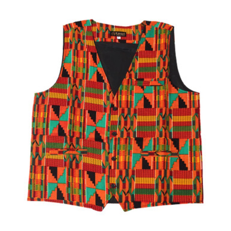 African Designer Kente Vest