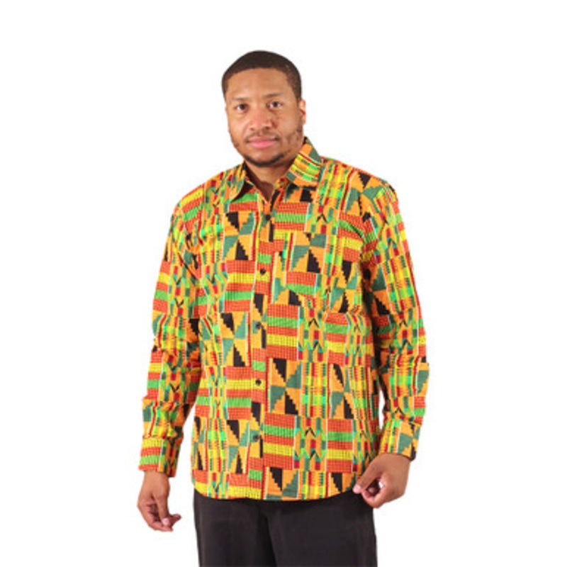 Kente Full Sleeve Dress Shirt