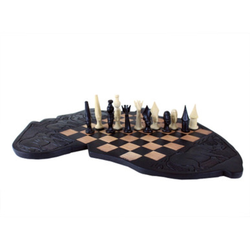Makonde Chess Set [3] Africa Board