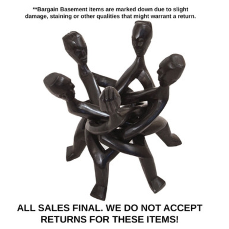 DAMAGED Five Headed Unity Carving: Black