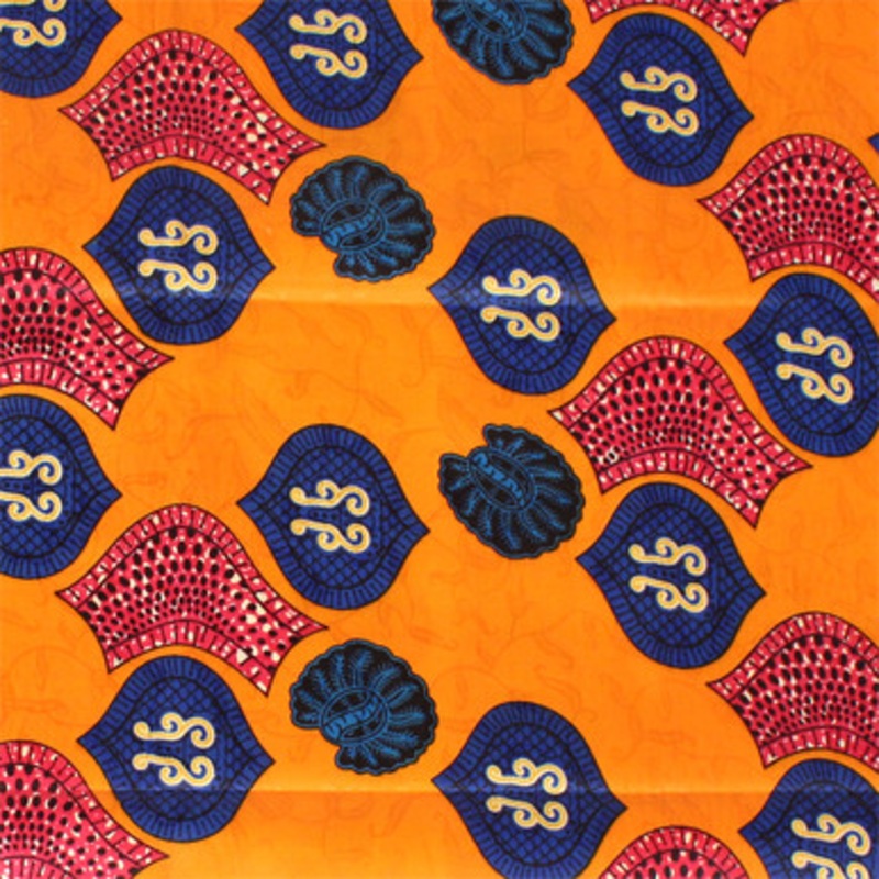 Economy Fabric: African Print Bazin-Style - 6 Yds