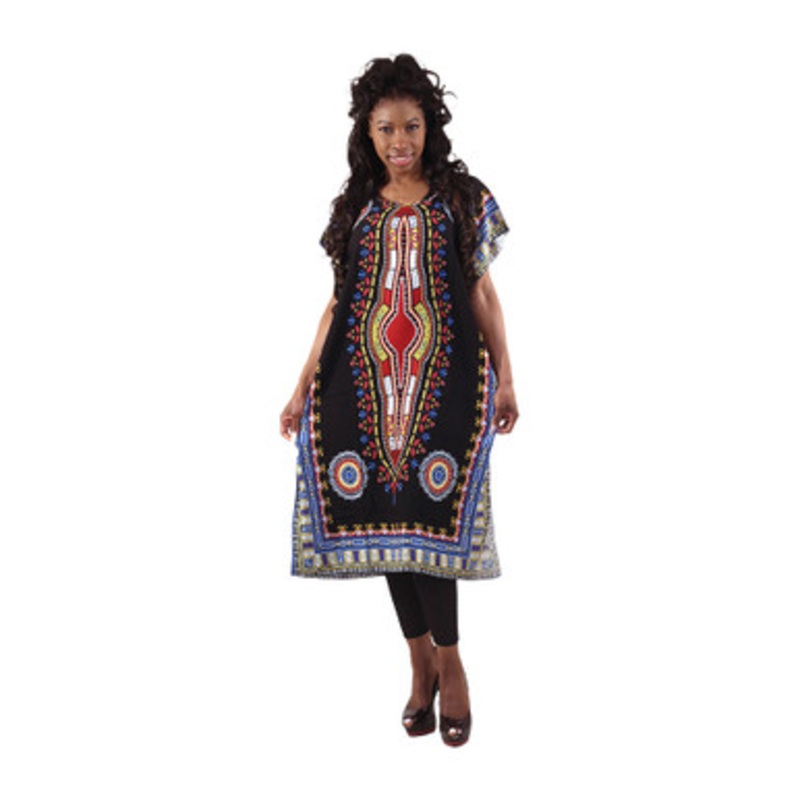 Medallion Trad Dashiki Print Kaftan