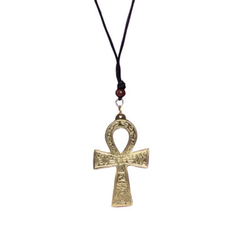 Gold Ankh Necklace: XL (4)