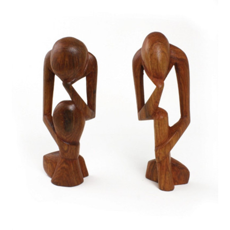 Thinker Statue Senegal - Brown