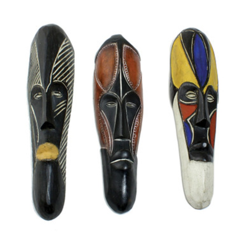 11-12 Cameroon Bamileke Mask: Assorted
