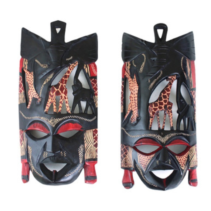 Animals Of Africa Maasai Mask (15-17)