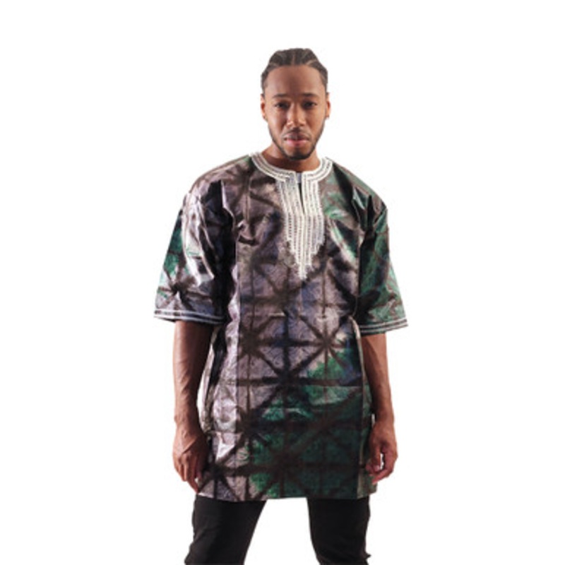 Embroidered Tie Dye Dashiki
