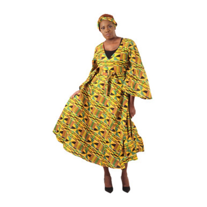 Kente #2 Wrap Dress