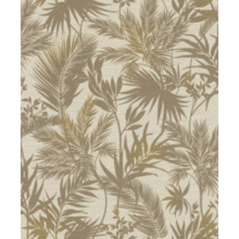 Advantage Saura Brown Frond Wallpaper