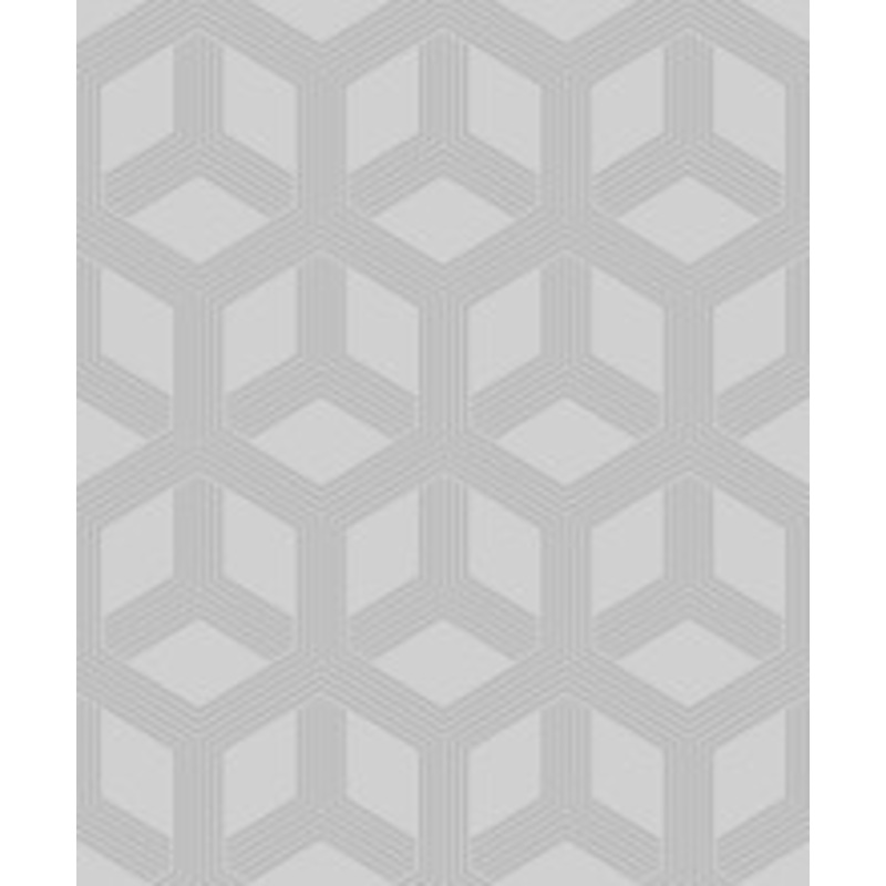 Advantage Xander Grey Glam Geometric Wallpaper