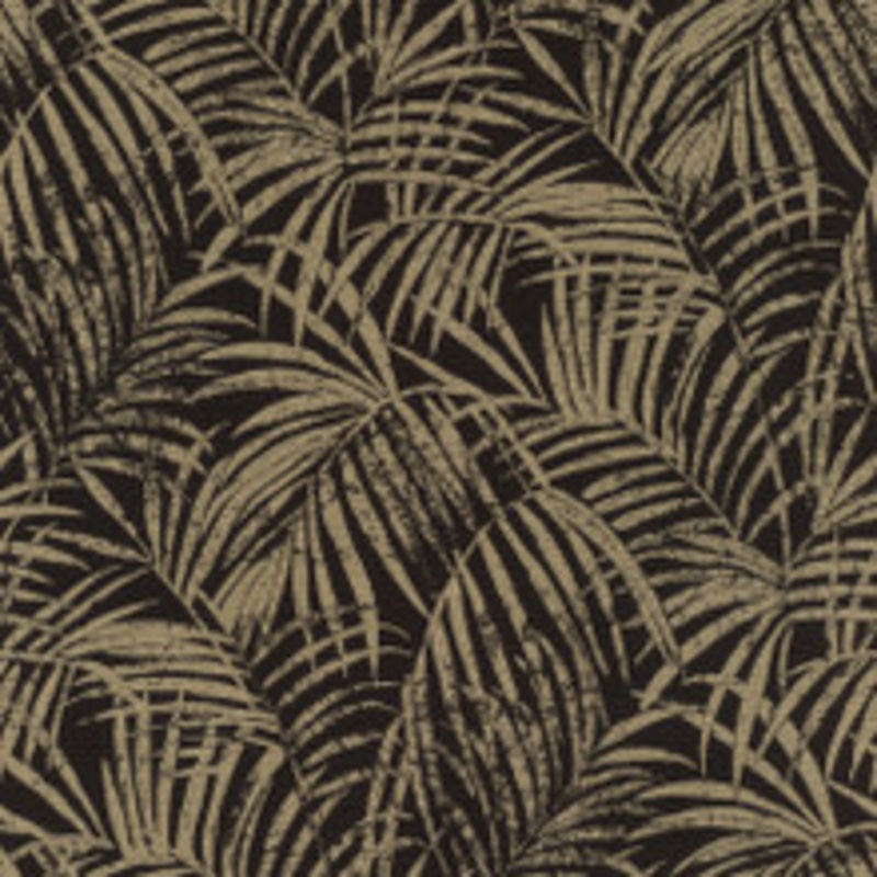 Advantage Yumi Black Palm Leaf Wallpaper