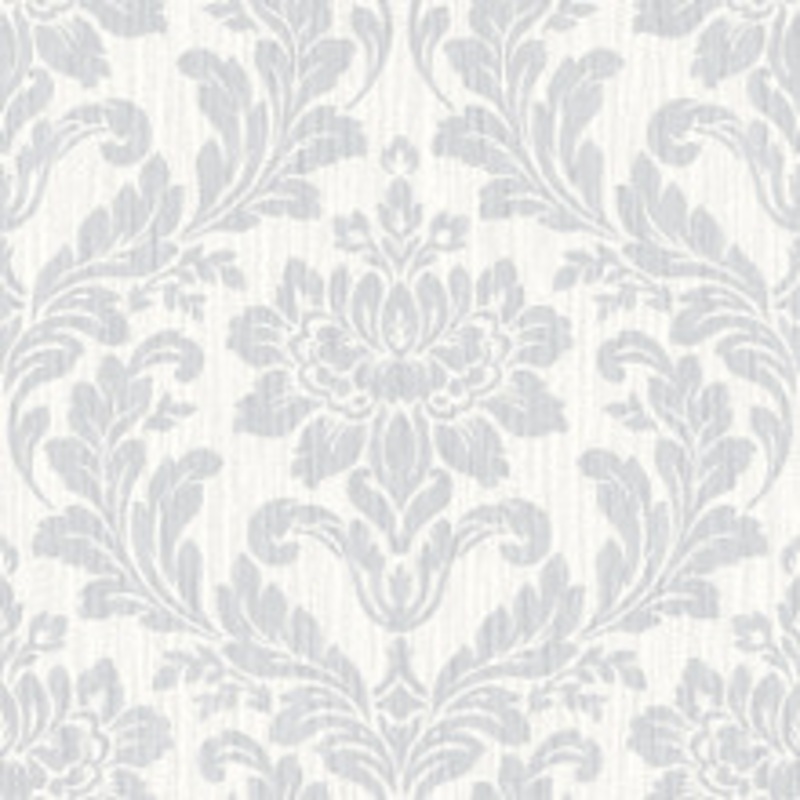 Advantage Galois Light Grey Damask Wallpaper