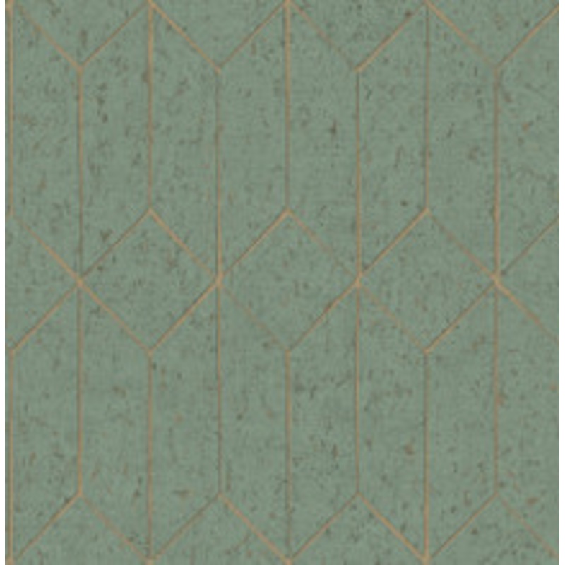 Advantage Hayden Mint Concrete Trellis Wallpaper