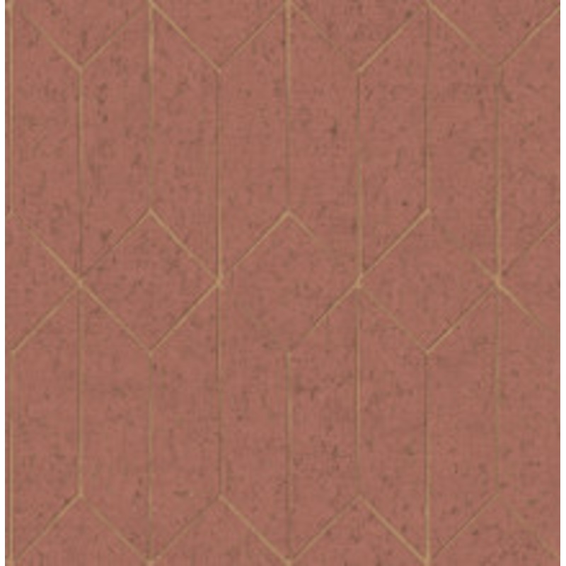 Advantage Hayden Raspberry Concrete Trellis Wallpaper